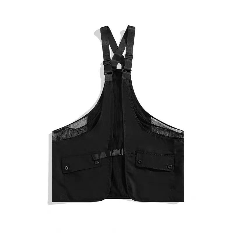 

Мужская свободная повседневная куртка 2024 года — корейский стиль, однотонная, весна/лето XL чёрный