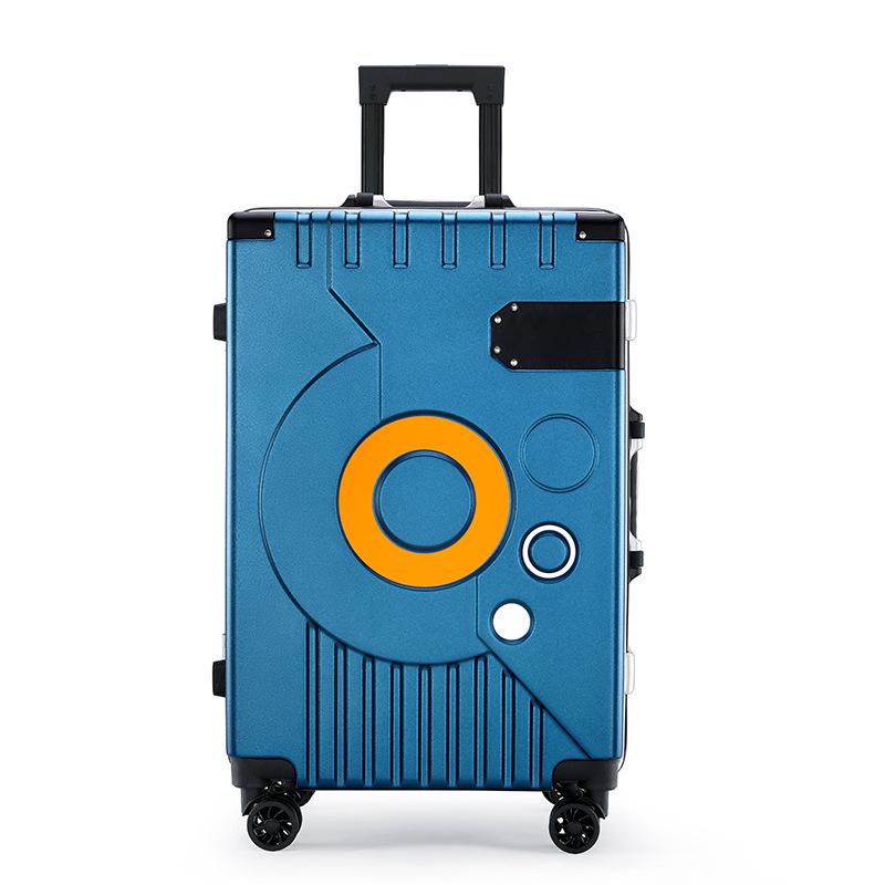 Large Capacity 20''/24'' Aluminum Frame Suitcase with Universal Wheels & Drop-Resistance