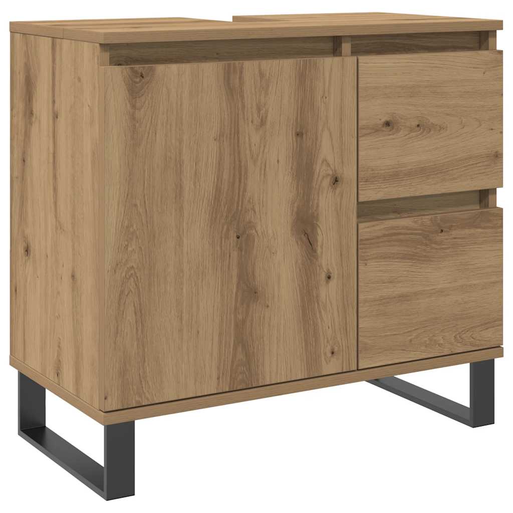 Artisan Oak Washbasin Cabinet 65 x 33 x 60 cm Particleboard