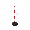 Cone de signalisation - plot de signalisation Normaluz - BA501090 - POSTE CON BASE PARA CADENA ROJO Y BLANCO 90 CM