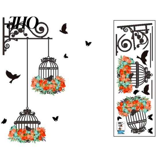 Birdcage Kids Room Bedroom Living Wall Sticker DIY Art Decals Home Decor