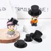 60 Stück winzige Zylinder Mini-Schneemannmützen Set Realistisch Niedliche Basteldekorationen für Weihnachtsfeiern Bühnenfestivals DIY