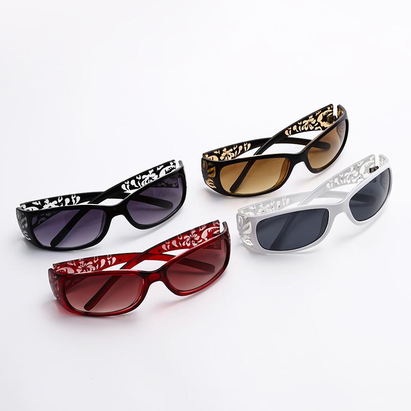 Cross-Mirror Women'S Glasses Laser Diamond-Set Personalized Trend Sunglasses Popular Sunglasses