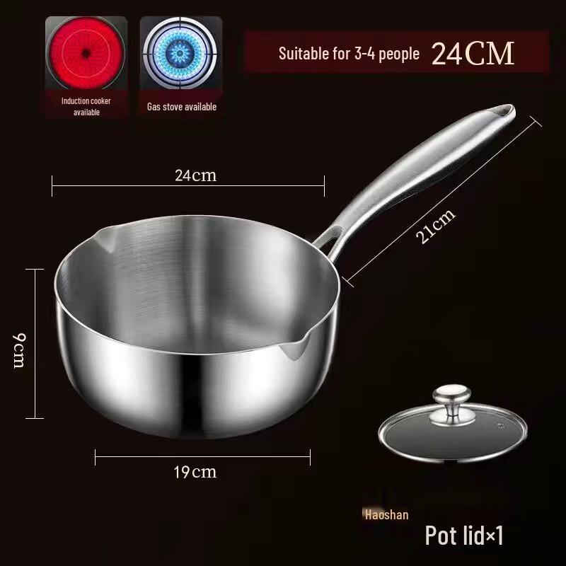 Zhishi 316 Stainless Steel Yukihira Pot