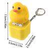 Kaczka Pisklę Piszczące Zabawki Klawisz Klawiatury Kaczka Regulator Przycisk Grzechotka Dźwięk Brelok Ozdoba Dekoracyjna