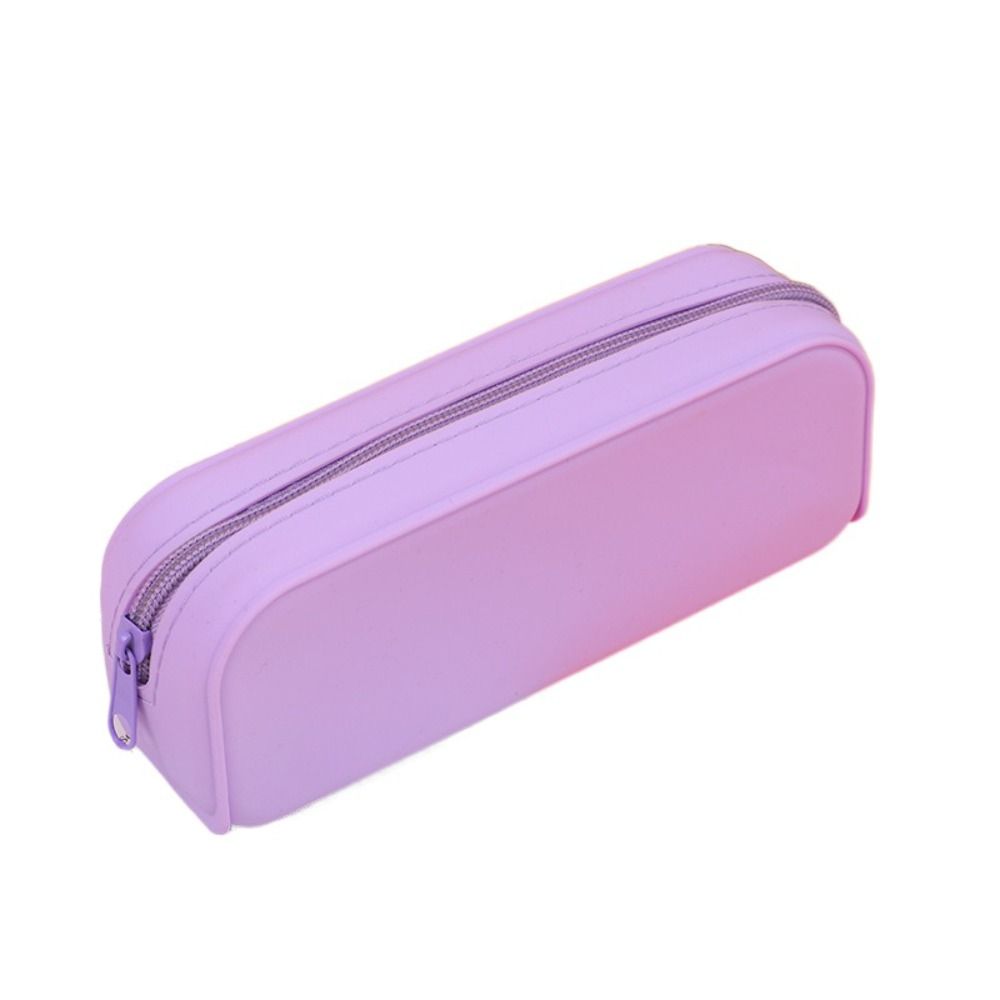 Waterproof Silicone Pencil Case Large Capacity Stationery Storage Pouch Stationery Bag  Student