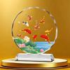 Ornements en Cristal Neuf Poissons: Mascotte du Zodiaque pour la Chance et la Prospérité, Idéale pour l'Emménagement et la Décoration de Table.