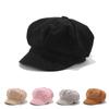 Corduroy Octagonal Hat Autumn and Winter New British Retro Cap Painter Newsboy Beret Versatile Hat