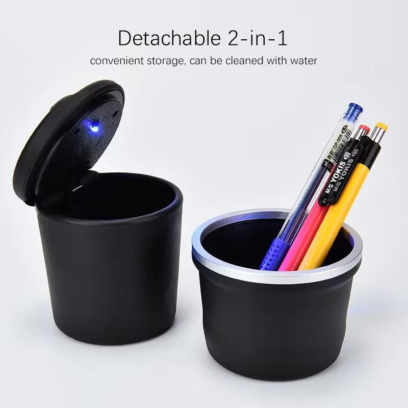 Car Cigarette Ashtray Cup LED Light Portable Detachable For Honda civic accord fit jazz pilot CRV odyssey passport city shuttle
