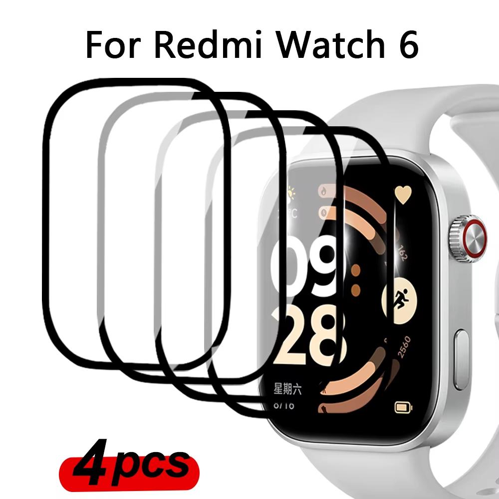 TPU Film Voor Xiaomi Redmi Watch 6 Accessoires Schermbeschermer Gebogen HD Clear Krasbestendig Dekkend Film voor Redmi Watch6 Film