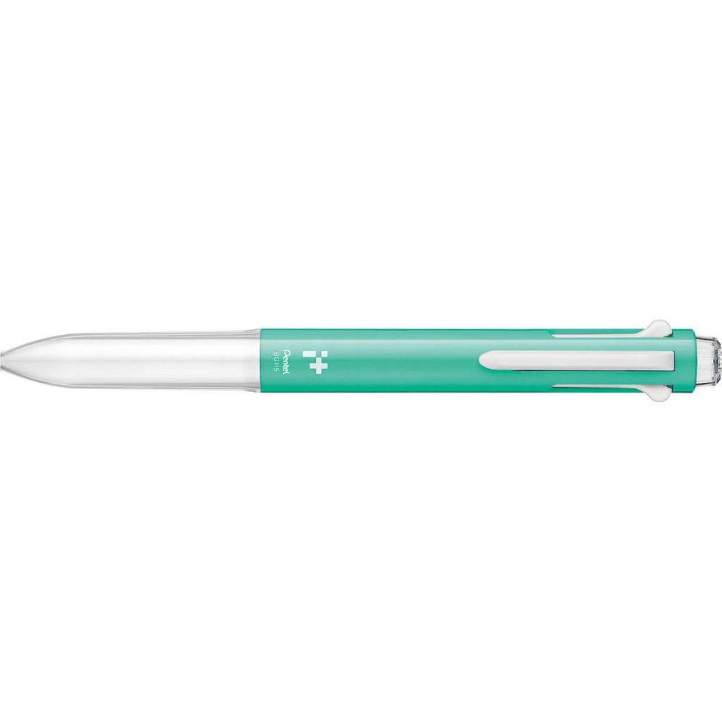 Pentel iPlus Ballpoint Emerald Pen, 5-Piece Body, Green, 10-Piece Set, BGH5-D