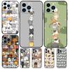 Funny Cute Cats Case For Apple iPhone 12 13 Mini 11 14 15 16 Pro Max Plus X XR XS Max Coque