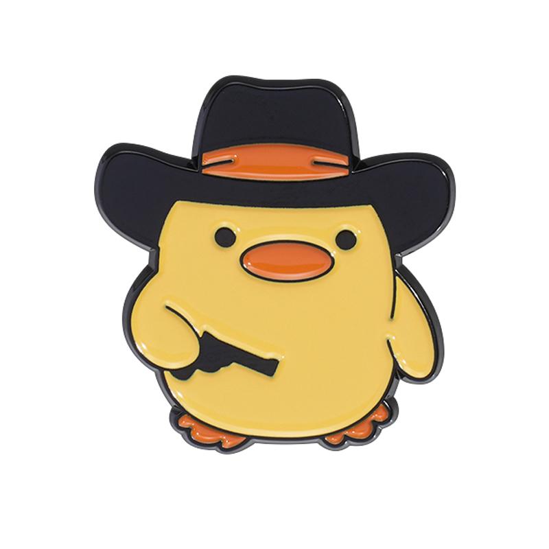 

Cute Cowboy Animal Series Enamel Pins Cartoon Dinosaur Frog Pet Dog Silly Goose Brooches Lapel Badge Jewelry Gifts For Friends