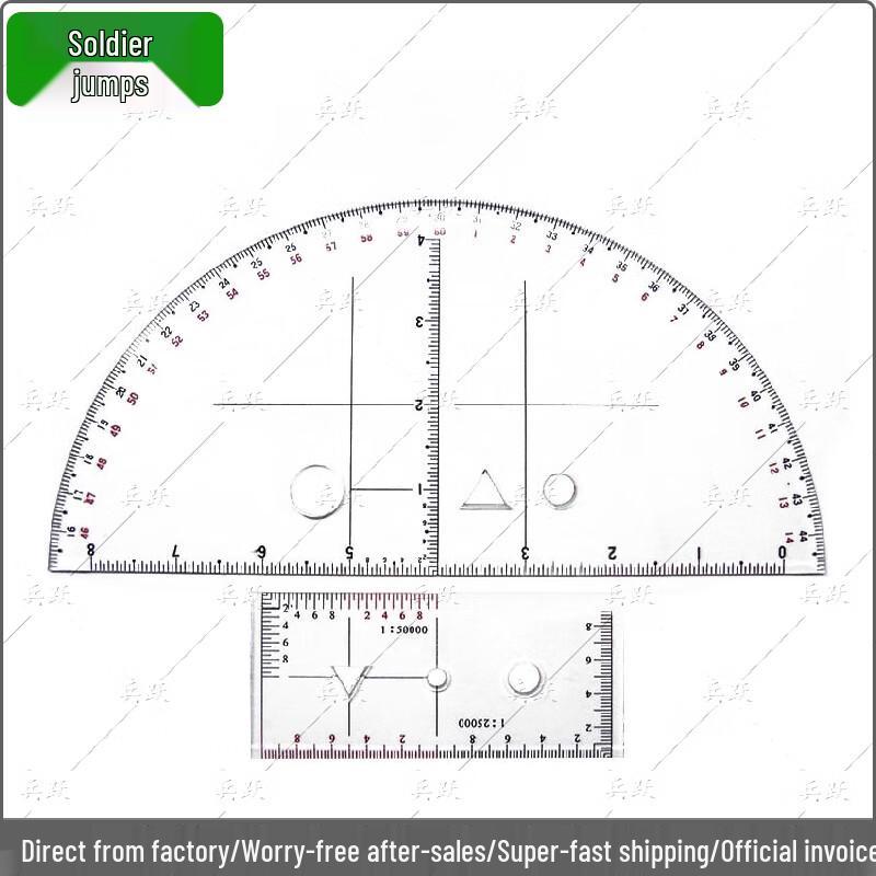 Military Topography Ruler Set