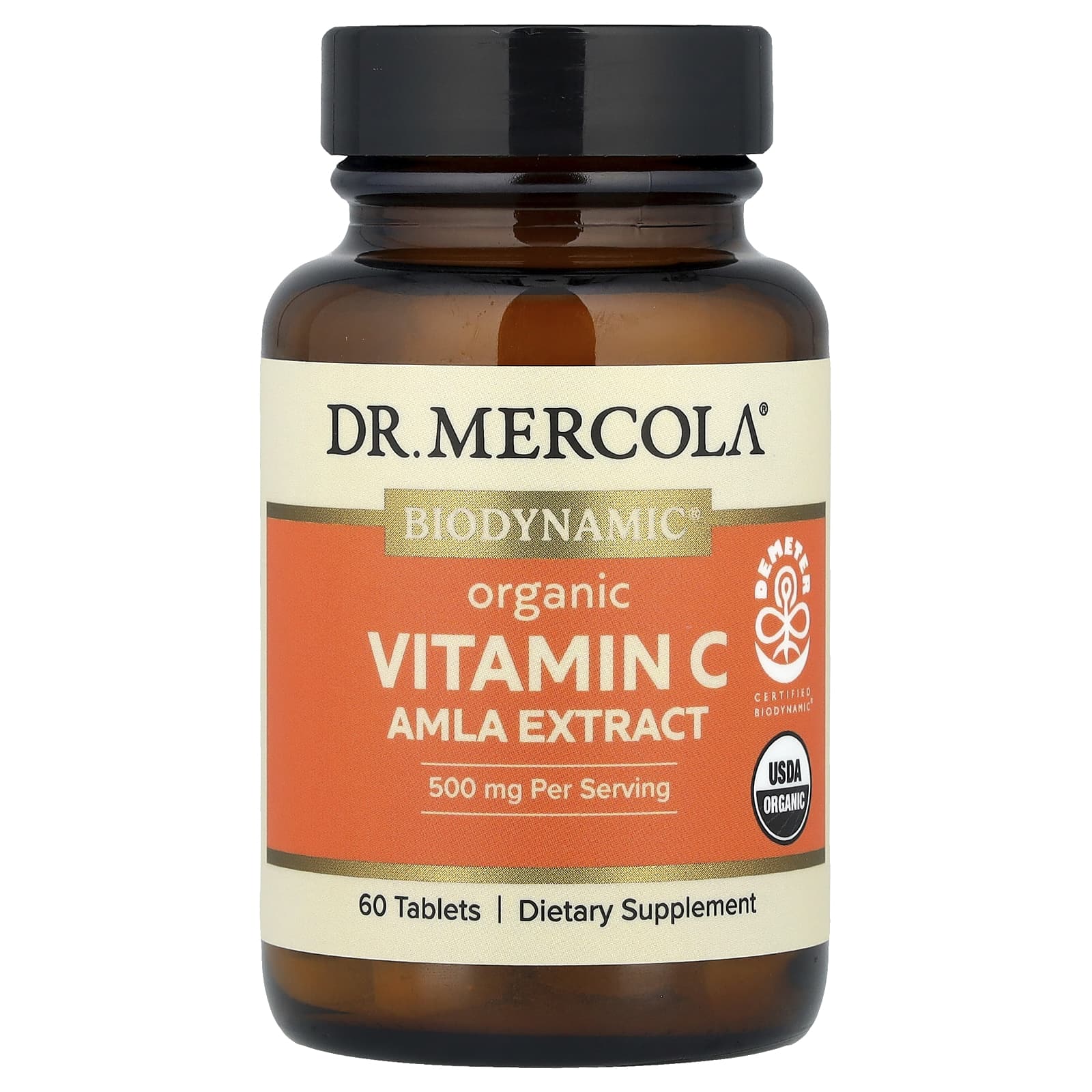 

Dr. Mercola, Organic Vitamin C, Amla Extract, 60 Tablets