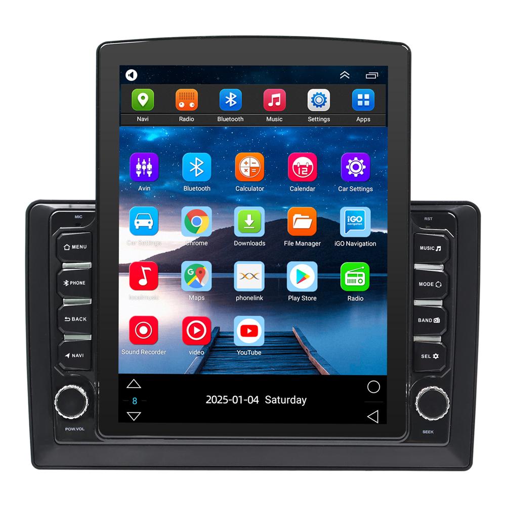 9.7" Radio Stereo With Outer Frame For Ford Transit 2019-2025 For Ford Transit 150 250 350 350HD 2019-2025