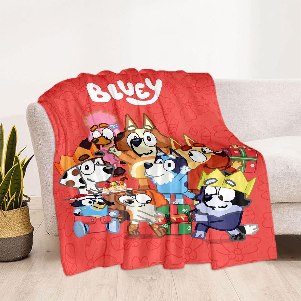 Bluey's Festive Friends Blanket Warmthful Decor Suitable for Sofa Chair Office Chair for All Occasions Modern Gift for Travel Home Birthdays