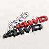 1Pcs 3D Chrome Black Metal Car Letters Logo 4WD Car Fender Side Rear Trunk Emblem Badge Sticker Decals Auto Accessories