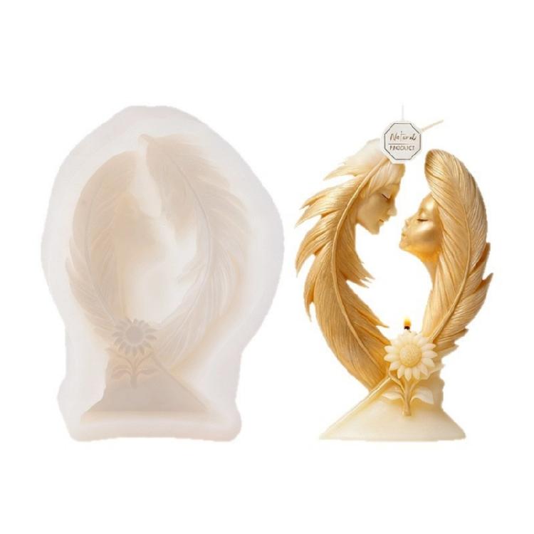 

Silicone Candle Mould With Wing Shape For Craft Hand Scented Candle Soap Decoration 1