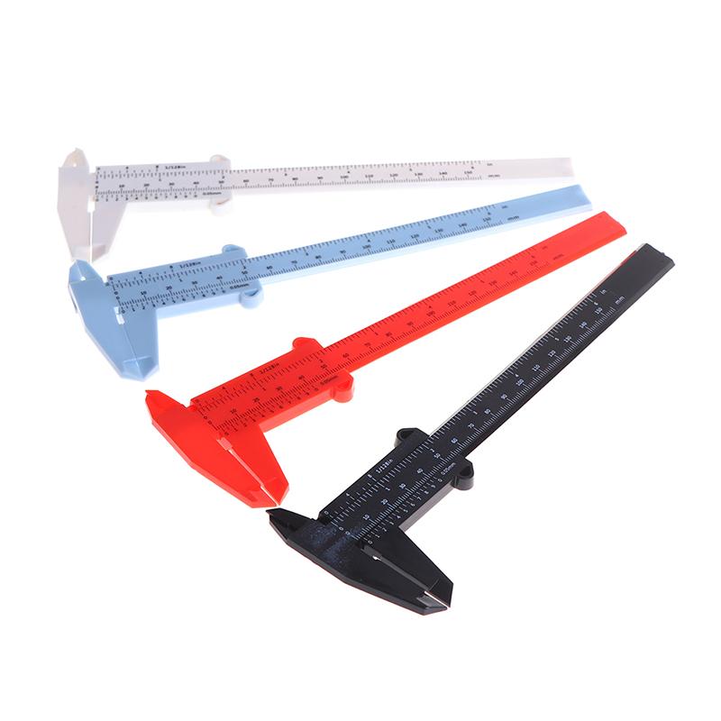 0-150Mm Double Rule Scale Plastic Vernier Caliper Measuring Student Tool Ruler