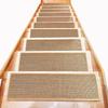 Japanese Style Imitation Linen Stair Mat Household Silent Floor Mat Rubber Non-slip Stepping Mat Wooden Floor Protection Mat 1PCS