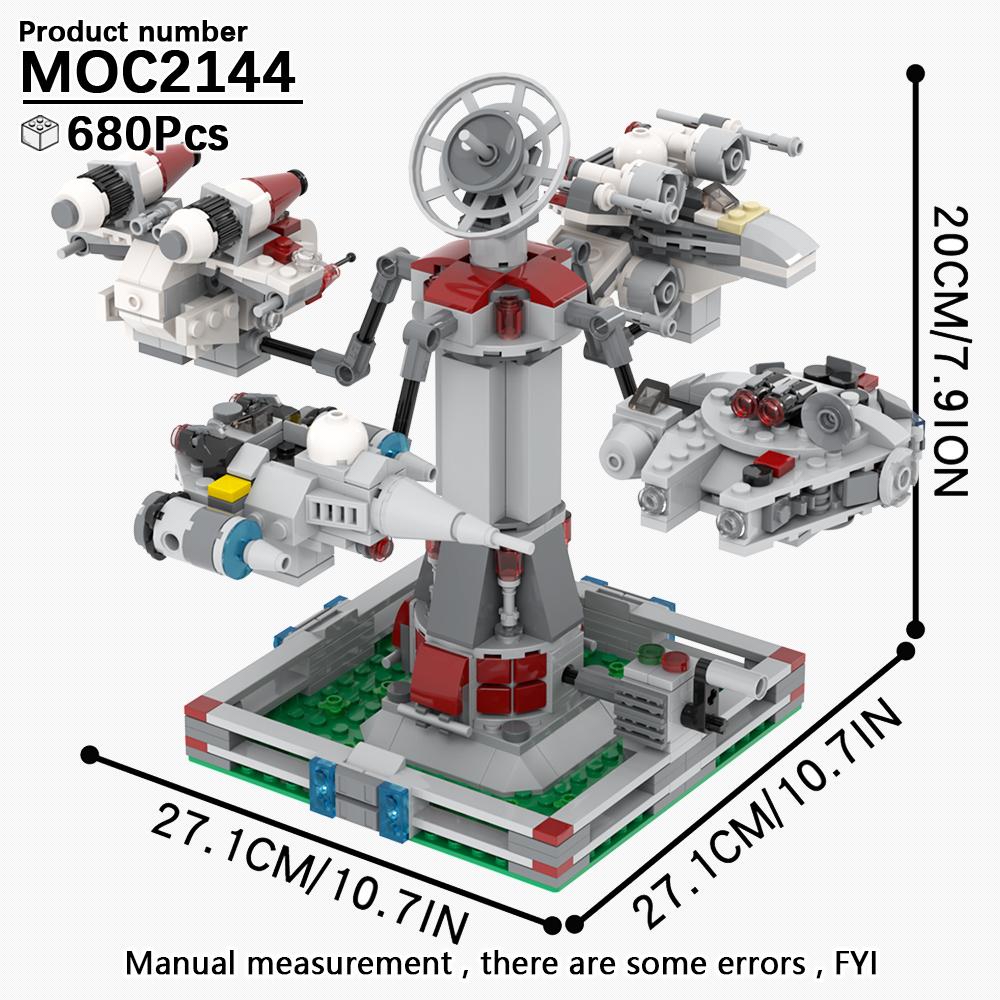 MOOXI Seria Wojen Kosmicznych Model Scenariuszowy MOC Klocki DIY Diorama Zabawki dla Dorosłych i Dzieci Zestaw Klocków Prezenty Montessori Dekoracja