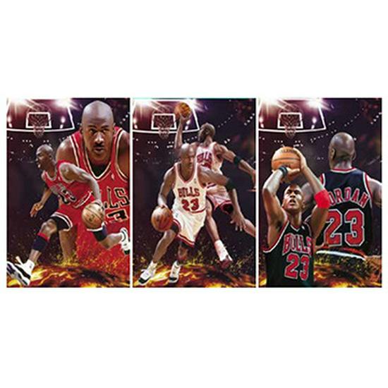 European & American 3D Stereo Sports Poster: Gradient Naked Eye Lenticular Art
