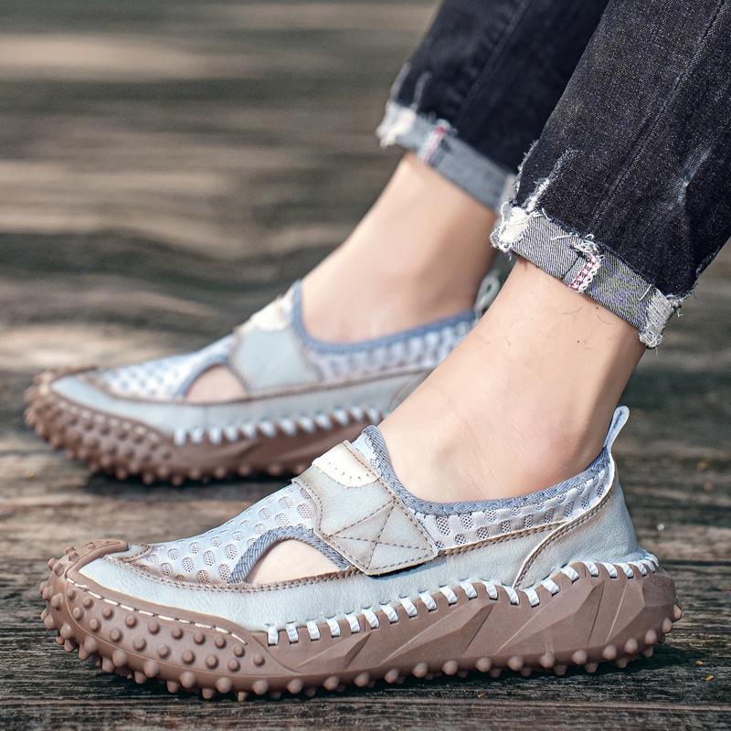 2025 Popular Summer Mesh Shoes Men's Casual Shoes Breathable Mesh Men's Shoes Sandals Men's Large Size Cool Slippers