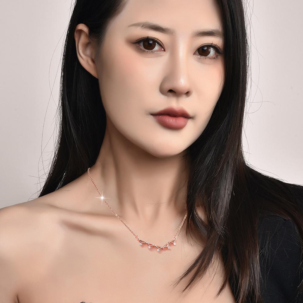 Unique Geometric Five-pointed Star Titanium Steel Necklace For Women With Chic Design