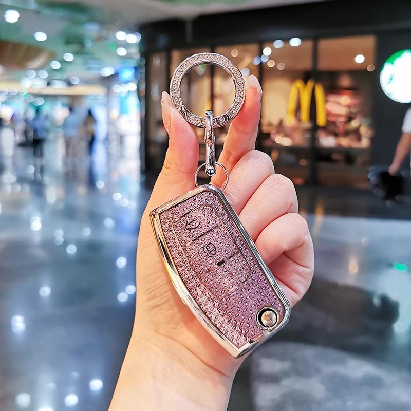 Suitable For Ford Mondeo Keycase Focus Edge Explorer Fiesta Escort Taurus Ecosport Keycover Keyshell Keychain Car Key Bag