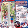 American Independence Day Static Cling Flag Holiday Window Sticker Self-Adhesive PVC Sticker