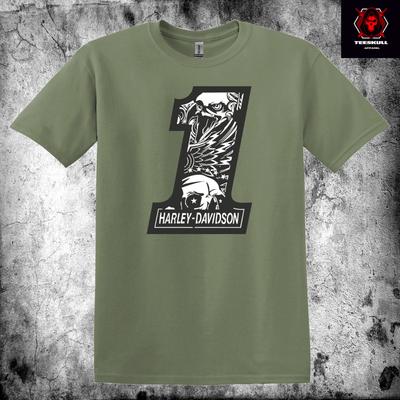 26 1 Harley-Davidson Biker T-Shirts Unisex Schweres Baumwoll-T-SHIRT S-3XL Unisex T-Shirt