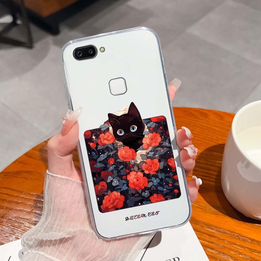 For Vivo X20 Plus X30 X60 X70 X80 Pro X50 Lite Phone Case Cute Panda Pattern Transparent Silicone Dustproof Protective Soft Back Cover For Vivo Casing