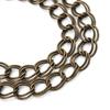 5 Meters/pack Antique Bronze Color Bulk Chains Wide 7*8mm Double Ring for Women Jewelry Making Findings Components