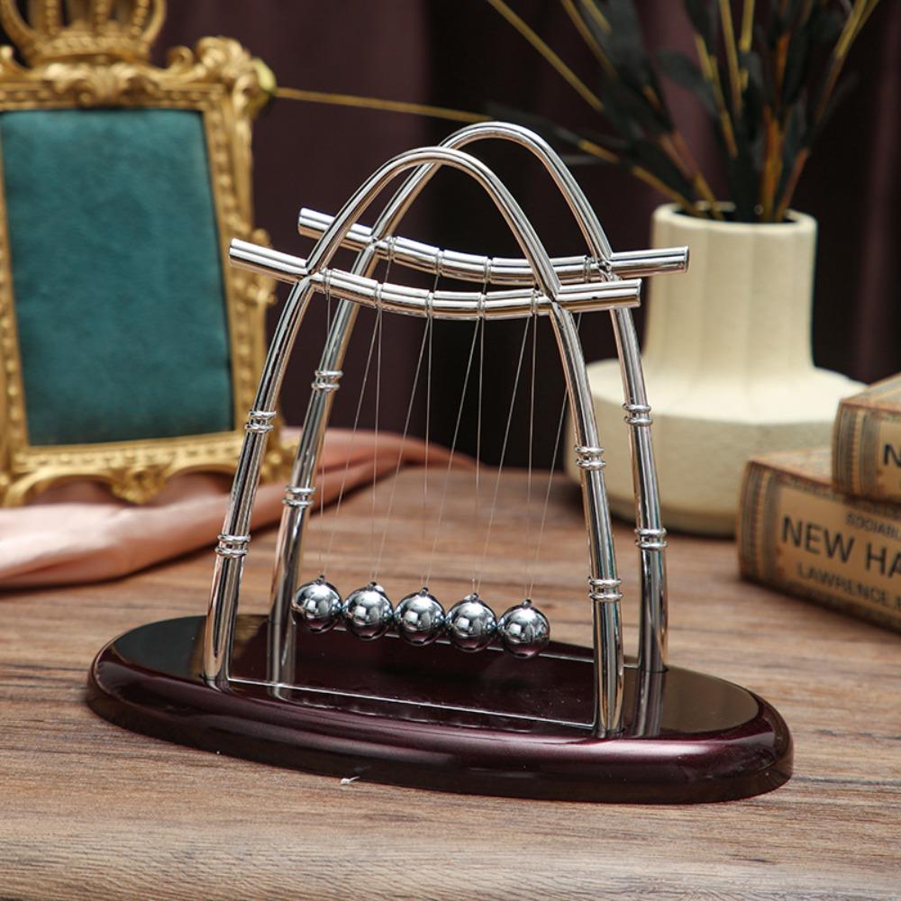 Physics Science Pendulum Cradle Decor Desktop Toys Steel Balance Ball  Office Table