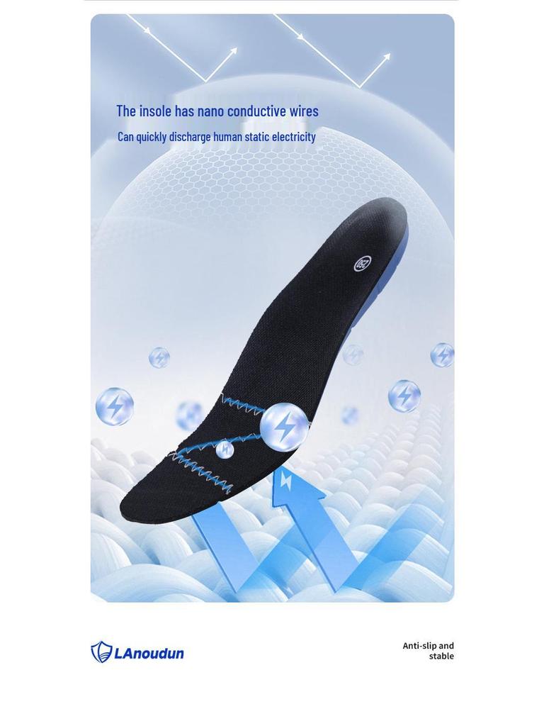 Blue Gull Shield Men's Anti-Smash, Anti-Puncture, Wear-Resistant, Anti-Static Safety Shoes