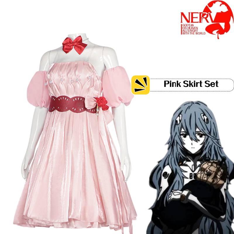 New Century Evangelion Asuka Langley Cosplay Costume By Xingzhiyuan Floral Pink Dress Set