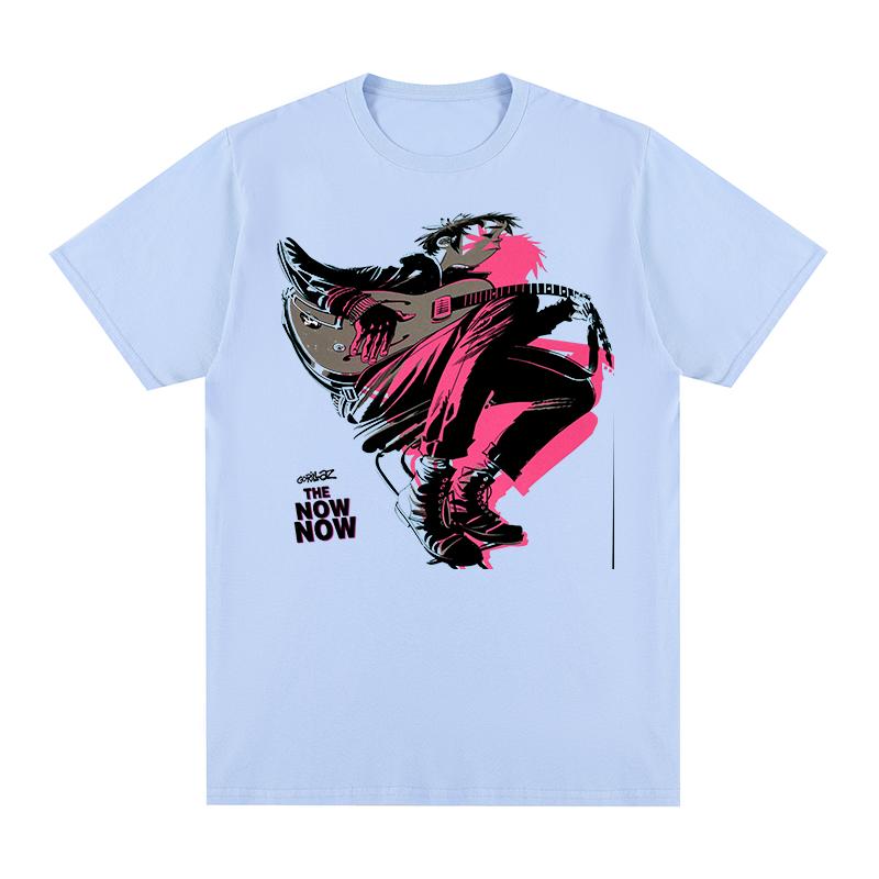 

Music Band Punk Rock Print 90s Casual Fashion Vintage T-shirt Gorillazs Cotton Men T shirt New Tee Tshirt Womens Tops 4XL