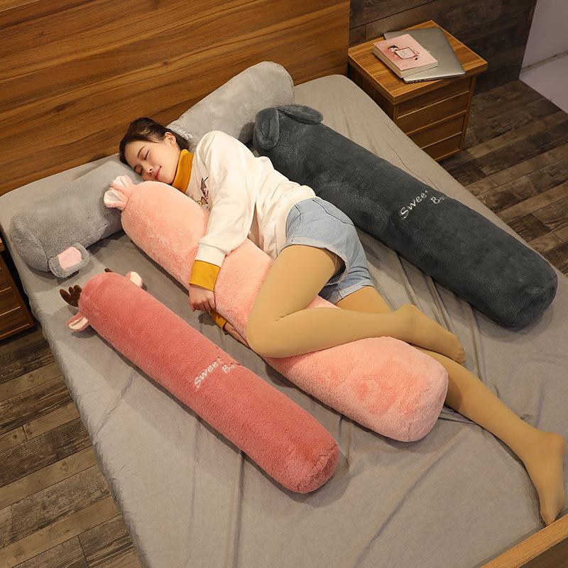 Body Pillow: Long, Cylindrical, Removable, Washable, Great for Leg Clamping and Pregnancy. Perfect for Kids' Beds.