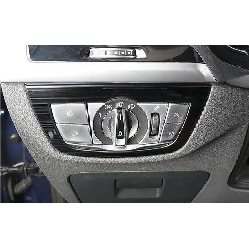 For BMW X3 G01 X4 G02 2018- Black Steel Function Control Button Frame Trim