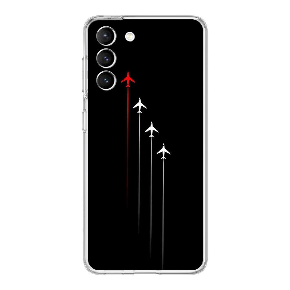 Phone Case For Samsung Galaxy S25 S24 S23 FE S22 Ultra S20 S21 5G S10 S9 Plus S10E S8 Soft Clear Cover Premium Airplane Pattern