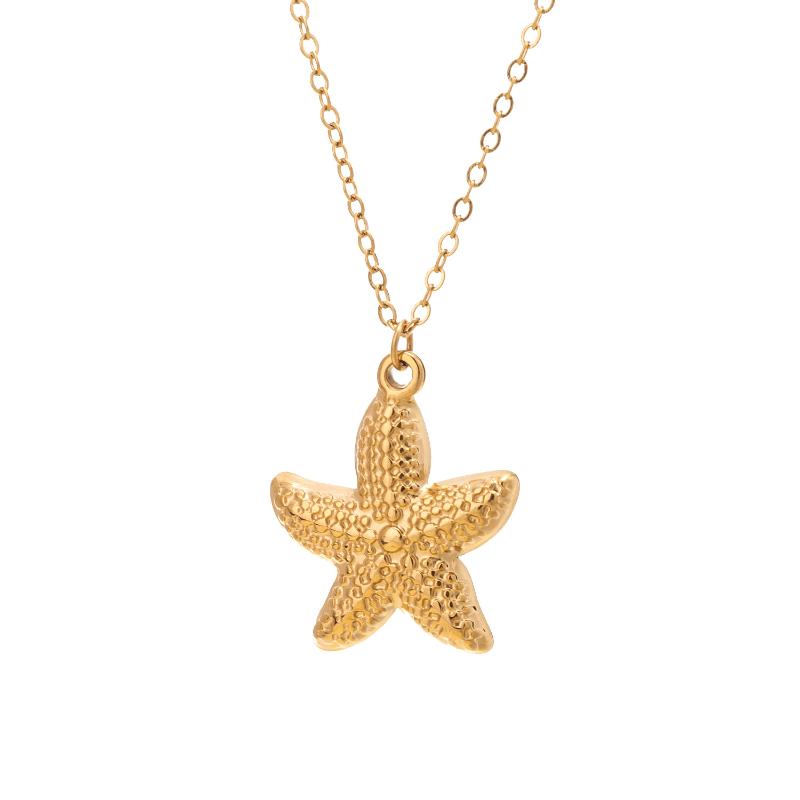 Europe And The United States Fashion Star Pendant Necklace For Women Beach Vacation Wind Party Accessories Jewelry