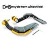 1 Pair Motorcycle Hand Guard with Windshield CNC Aluminum Universal 22MM Handlebar Hand Protector Motorbike Dirt Bike Scooter Modification Accessories
