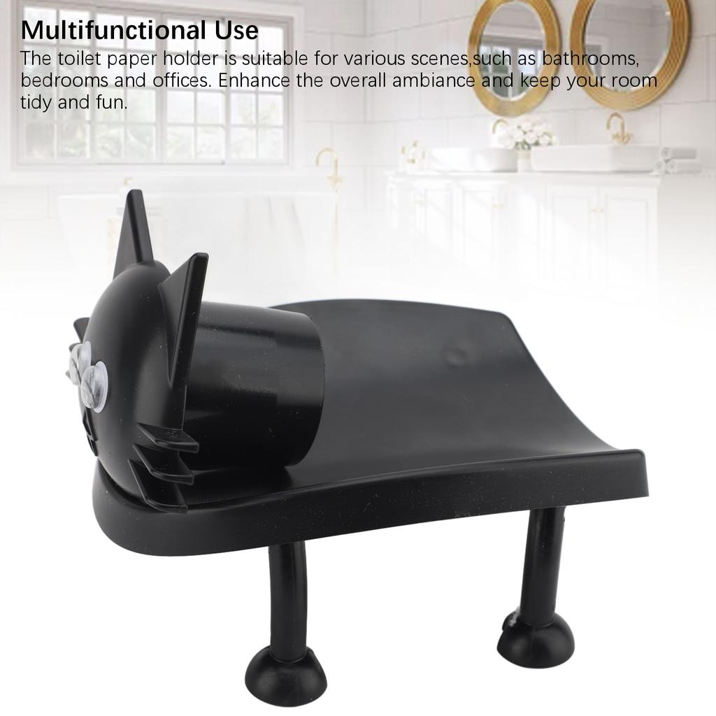 Cat Toilet Paper Holder Funny Decorative Bathroom Paper Towel Storage Holder for Office Bedroom