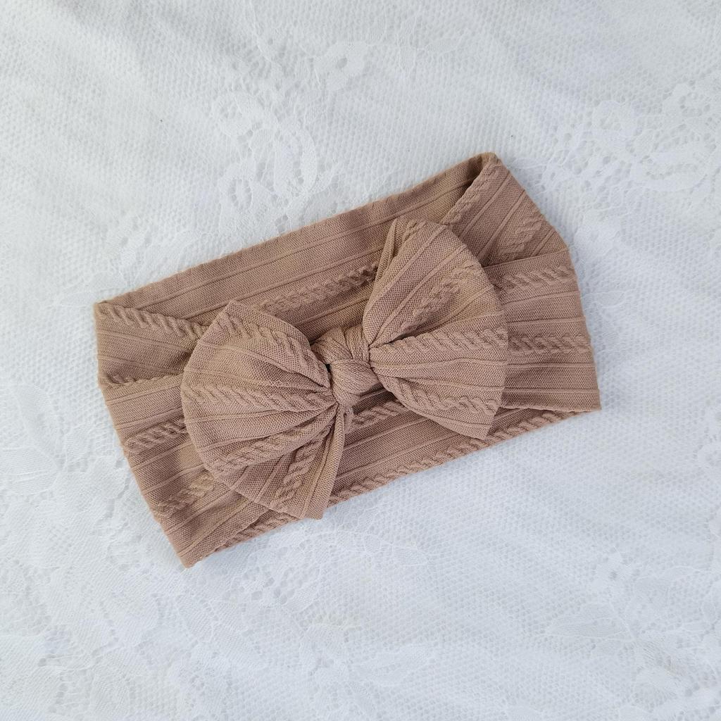 European & American Elastic Nylon Bow Baby Headband Hair Accessories