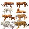 Realistic Wild Animal Toy Set: Large Tiger, Saber-toothed Tiger, Bengal Tiger for Kids' Play