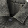 Mao Ren Men's Corduroy Lapel Loose Fit Casual Jacket