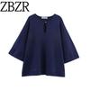 Zbzr Autumn New Women Clothes Western Style Fashion Hollow Embroidery V-neck Knitted Top 3519116-