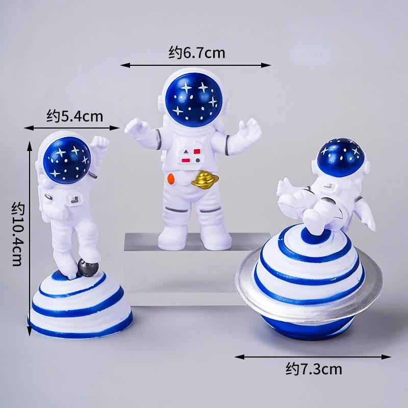 Décoration de gâteau Astronaute Décoration d'anniversaire Espace Extérieur Garçon Décoration de gâteau Astronaute Planète Ornements Lune
