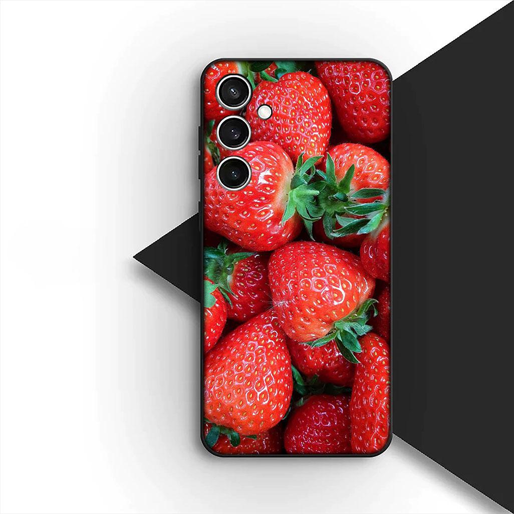 

Cover for OPPO A80 A18 A16 A40 A17 A15 A38 A78 A79 A54 A57 A12 A60 4G 5G Phone Case Cherry Fruit Summer Strawberry Cherries OPPO A54S